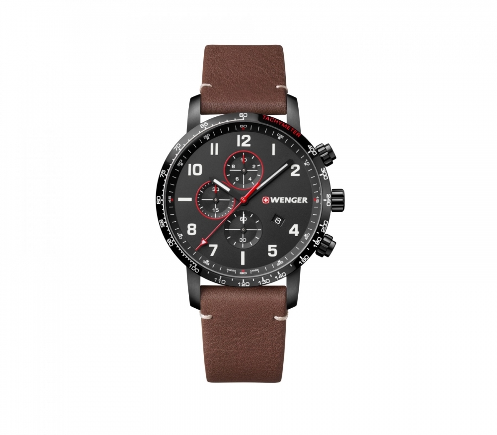 Ceas barbatesc Wenger 01.1543.107 Attitude Chono Special Edition 44mm 10ATM Ceas barbatesc Wenger 01.1543.107 Attitude Chono Special Edition 44mm 10ATM