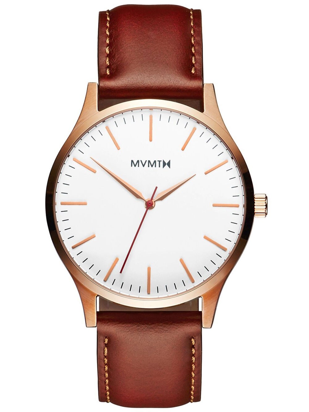 Ceas barbatesc MVMT MT01-WBR 40 Series Rose Gold Natural Tan 40mm 3ATM