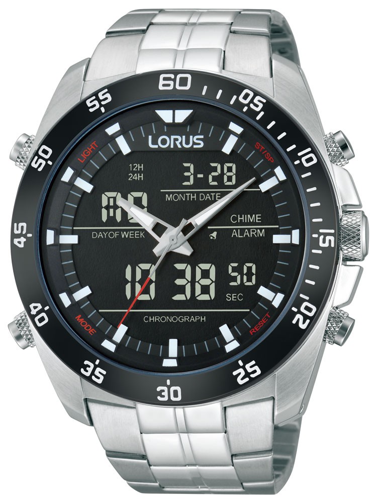 Ceas barbatesc Lorus RW611AX9 Analog-Digital Alarm Cronograf 100M 46mm Ceas barbatesc Lorus RW611AX9 Analog-Digital Alarm Cronograf 100M 46mm