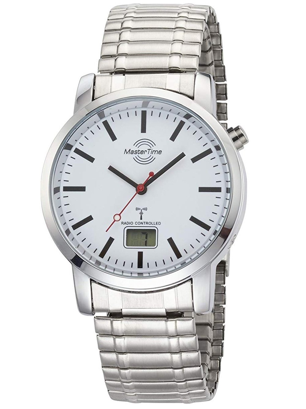 Ceas barbatesc Master Time MTGA-10590-20L Radiocontrolat Basic Series Bahnhofsuhr 41mm 3ATM Ceas barbatesc Master Time MTGA-10590-20L Radiocontrolat Basic Series Bahnhofsuhr 41mm 3ATM