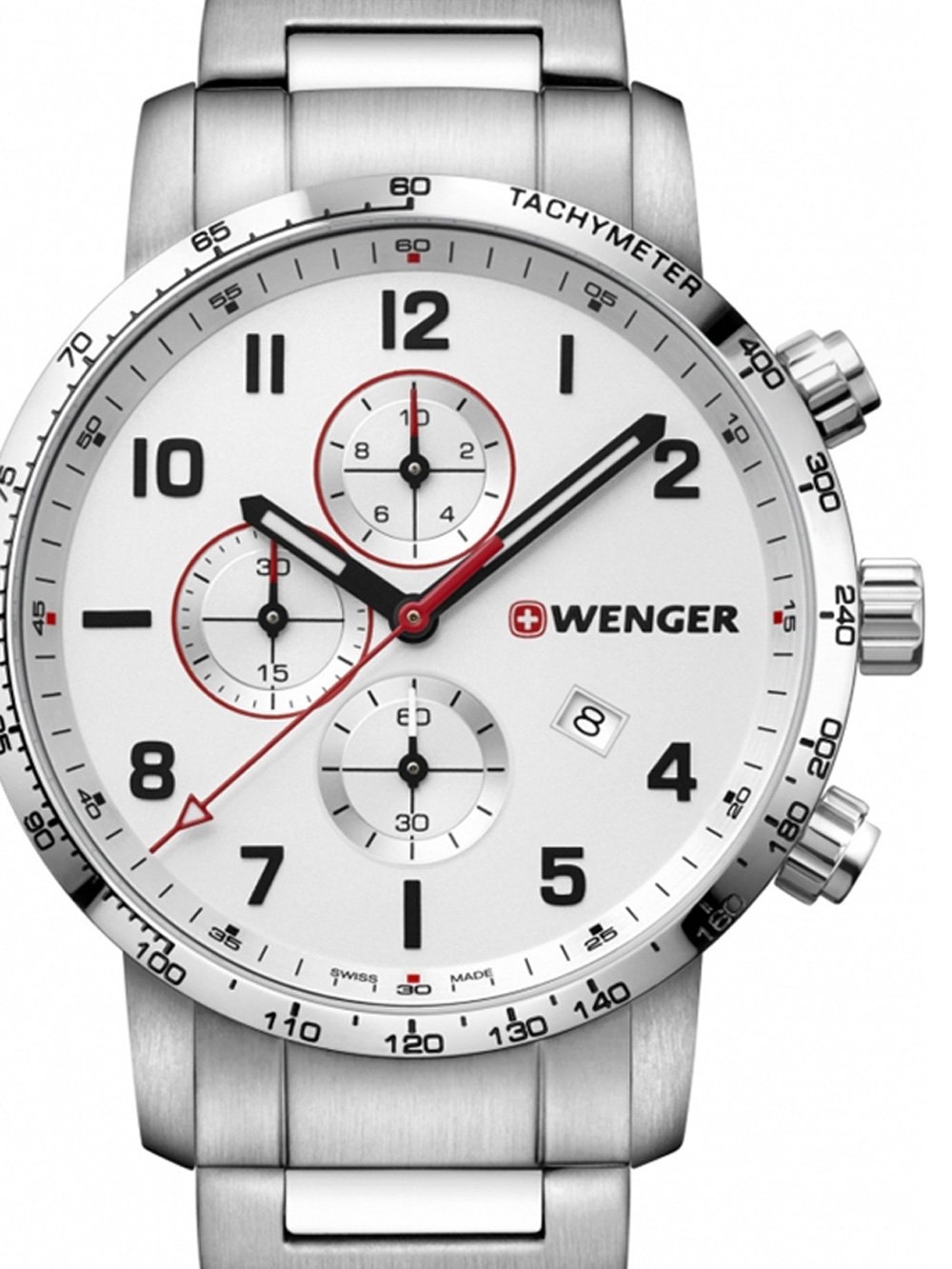 Ceas barbatesc Wenger 01.1543.110 Attitude Chono. 44mm 10ATM Ceas barbatesc Wenger 01.1543.110 Attitude Chono. 44mm 10ATM