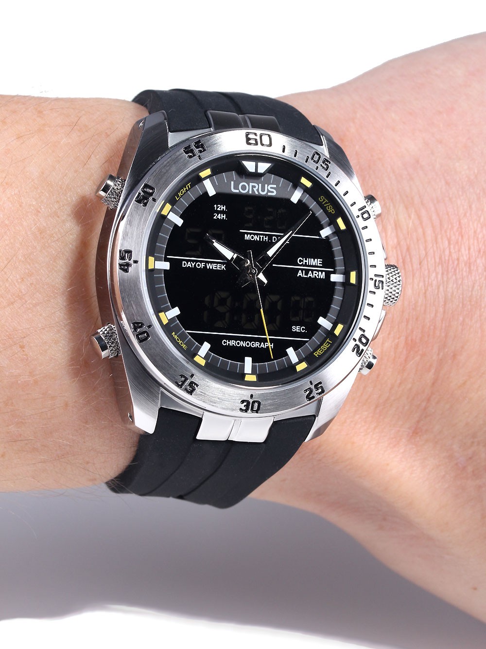 lorus alarm chronograph watch