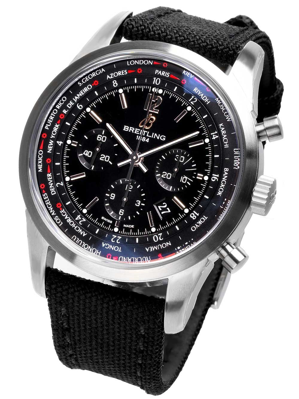 Ceas barbatesc Breitling AB0510U6.BC26.104W Transocean Unitime Pilot 46mm 10ATM