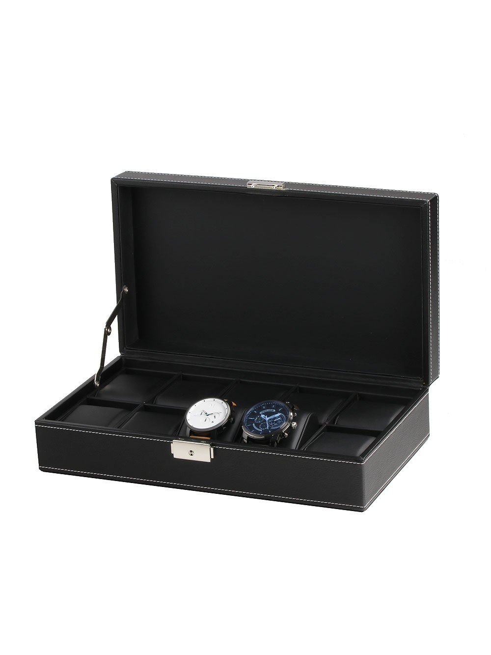 Cutie ceas Rothenschild RS-3513-10BL pentru 10 ceasuri neagra