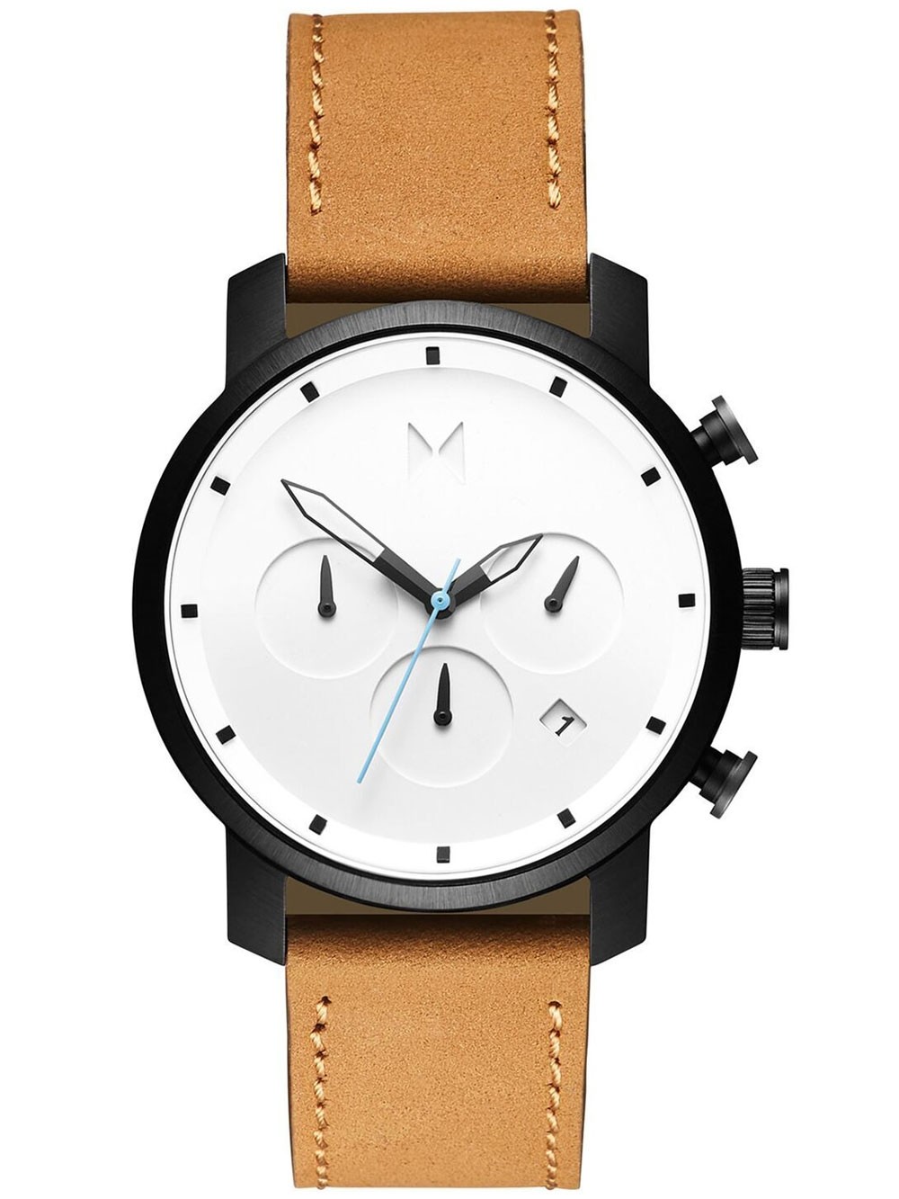Ceas barbatesc MVMT MC02-WBTL Chrono White Black Tan 40mm 10ATM Ceas barbatesc MVMT MC02-WBTL Chrono White Black Tan 40mm 10ATM