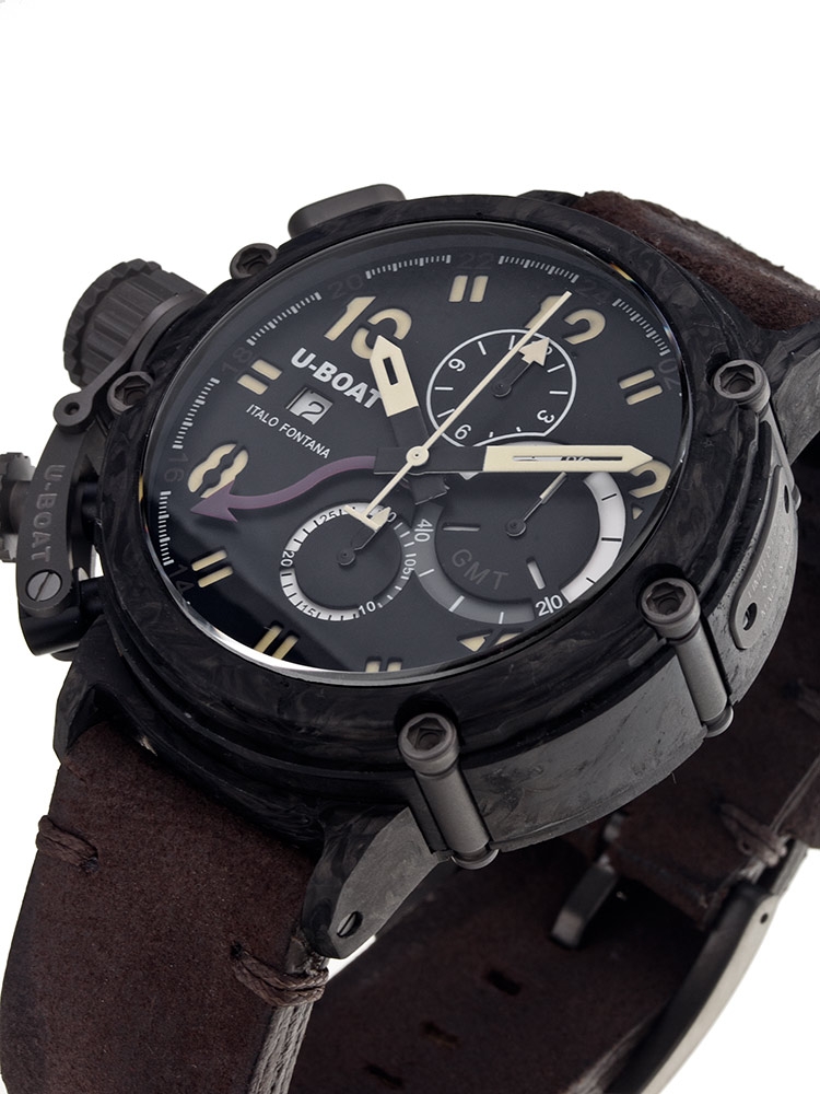 Ceas barbatesc U-Boat Chimera Carbon 7177 48 mm Limited X / 199 Autom. Chrono Ceas barbatesc U-Boat Chimera Carbon 7177 48 mm Limited X / 199 Autom. Chrono
