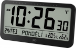 Uhr: JVD RB9359.1 Funkwecker, digital, schwarz, Höhe 20,2 cm