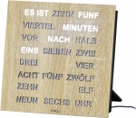Ceas: AMS 1234 digitale Tischuhr- Wortuhr 20 x 20 cm