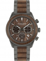 Ceas: Jacques Lemans 1-2115K Eco Power Wood 44mm 10ATM
