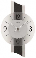 Uhr: AMS 9395 Wanduhr modern 23 x 40 x 6 cm