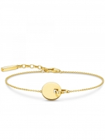 Watch: Thomas Sabo Armband Glam & Soul A1934-413-39-L19v Together Coin mit Ring Gold Damen