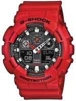 Uhr: Casio G-Shock GA-100B-4AER Analog-Digital 20 ATM 51 mm