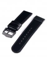 Watch: Welder Ersatzband Ref. W24 schwarz Leder 23mm mit Dornschließe