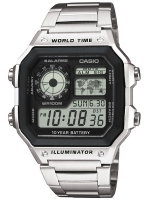 Ceas: Ceas barbatesc Casio AE-1200WHD-1AVEF Collection Cronograf 10 ATM 42 mm