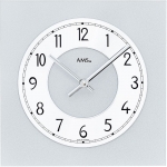 : AMS 9684 moderne Wanduhr aus Glas