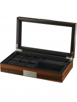 : Rothenschild watches & jewelry box RS-2378-EB for 6 watches + 2 compartments