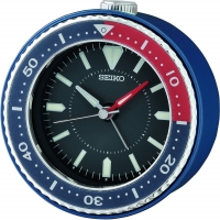 Watch: Seiko QHE184E - Seiko Wecker Kunststoff blau