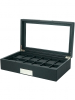 : Rothenschild watch box RS-3633-BL for 12 watches black